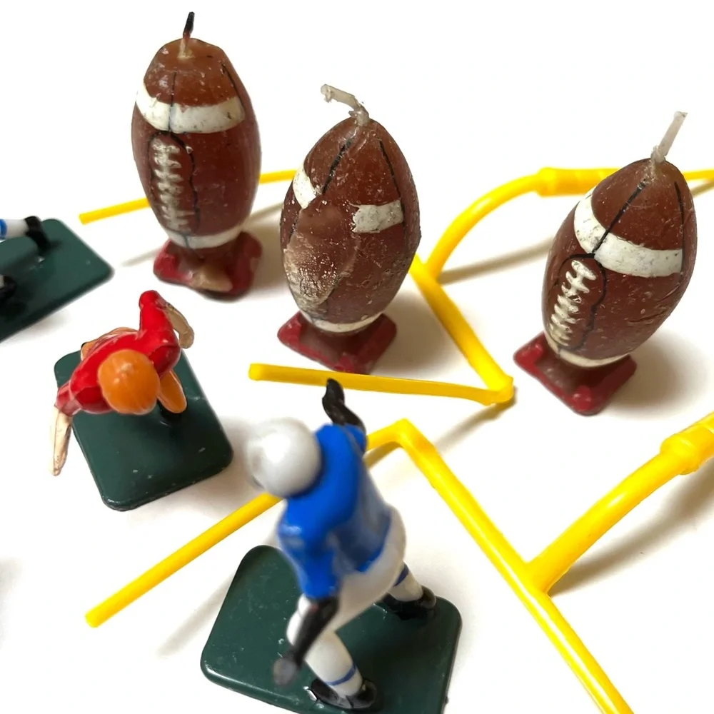 Vintage 70’s Football Cake Decorations